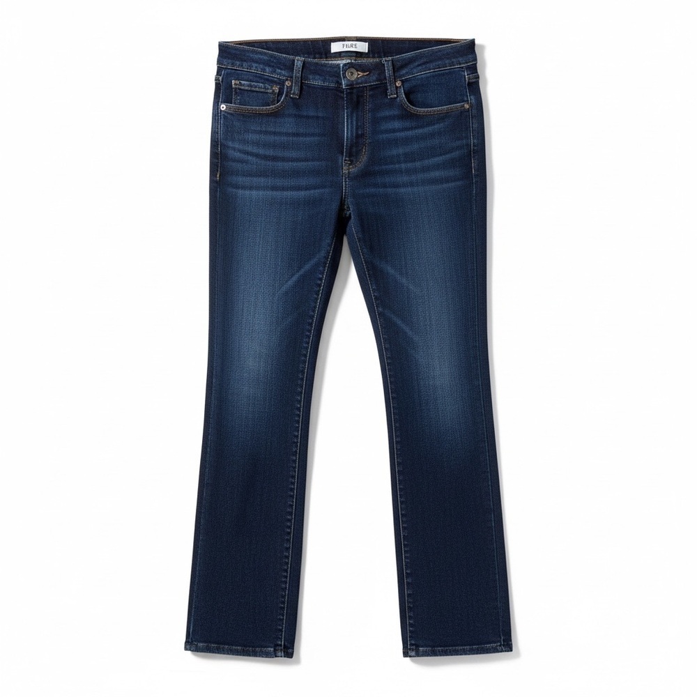 PAIGE Women's Manhattan Mid Rise Slim Fit Bootcut Jean Size 27 Color Armstrong
